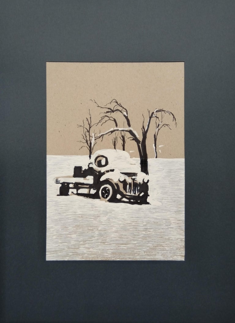 Armenian Contemporary Art by Kamsar Ohanyan - Snow Track II For Sale 2
