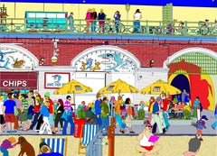 Italian Contemporary Art by Marco Santaniello - Brighton Boardwalk, UK