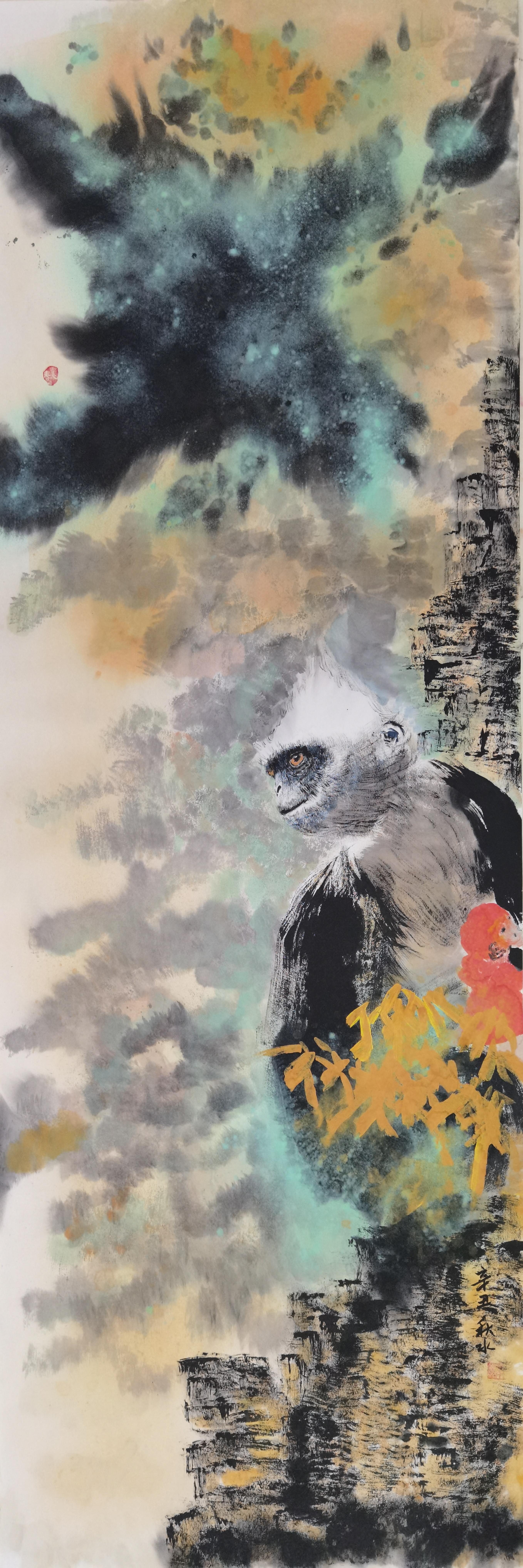 Qiu Shui Animal Art - Chinese Contemporary Art by Qui Shui - Signature