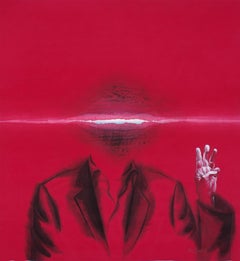 Chinesische zeitgenössische chinesische Kunst von Xiong Longdeng - Serie Brain Strom 11