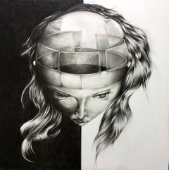 Japanese Contemporary Drawing by Tomo Sakurai - Conflict