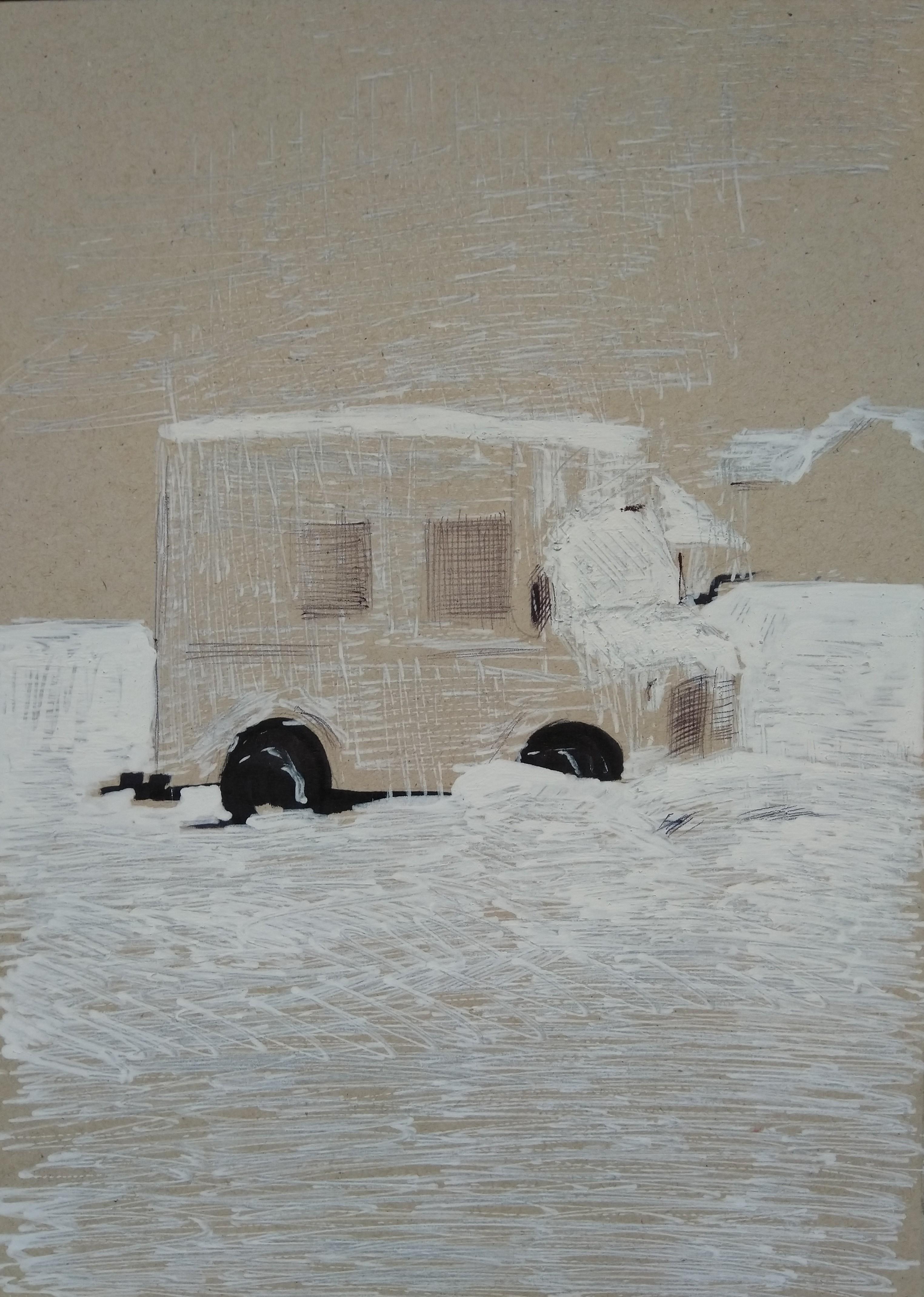 Armenian Contemporary Art by Kamsar Ohanyan - Under the Snow For Sale 1