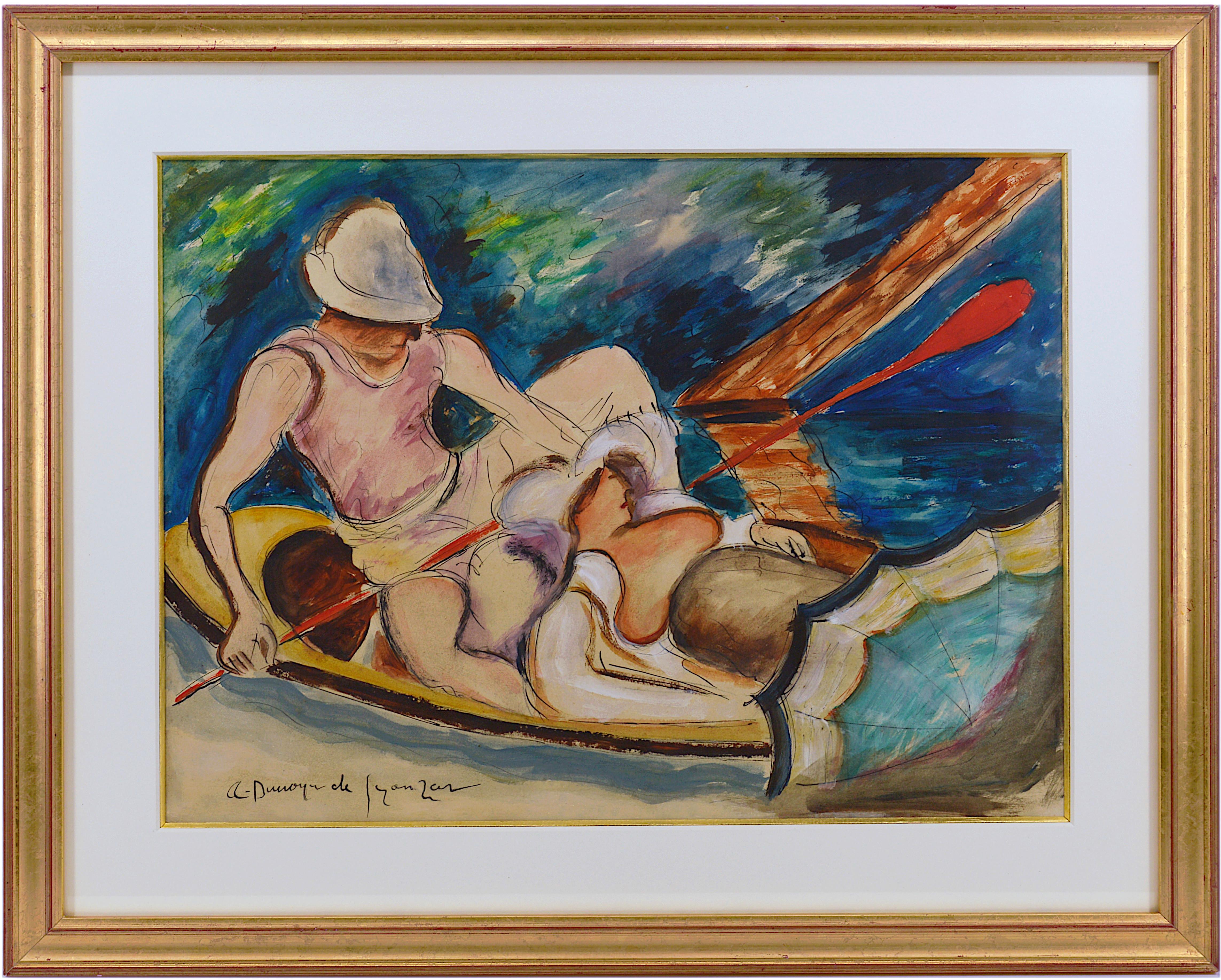 „Boating on the Morin River“