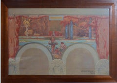 Henri Rapin, Gouache auf Papier, „Fructidor“, 1924-1928