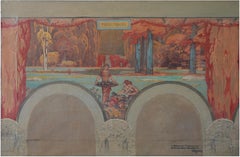 Henri Rapin, Gouache on Paper "Fructidor", 1924-1928