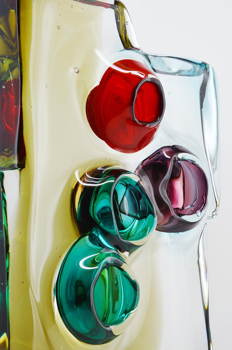 Alfredo Barbini Alfredo Barbini Vulcano Glass Sculpture, Murano, Late