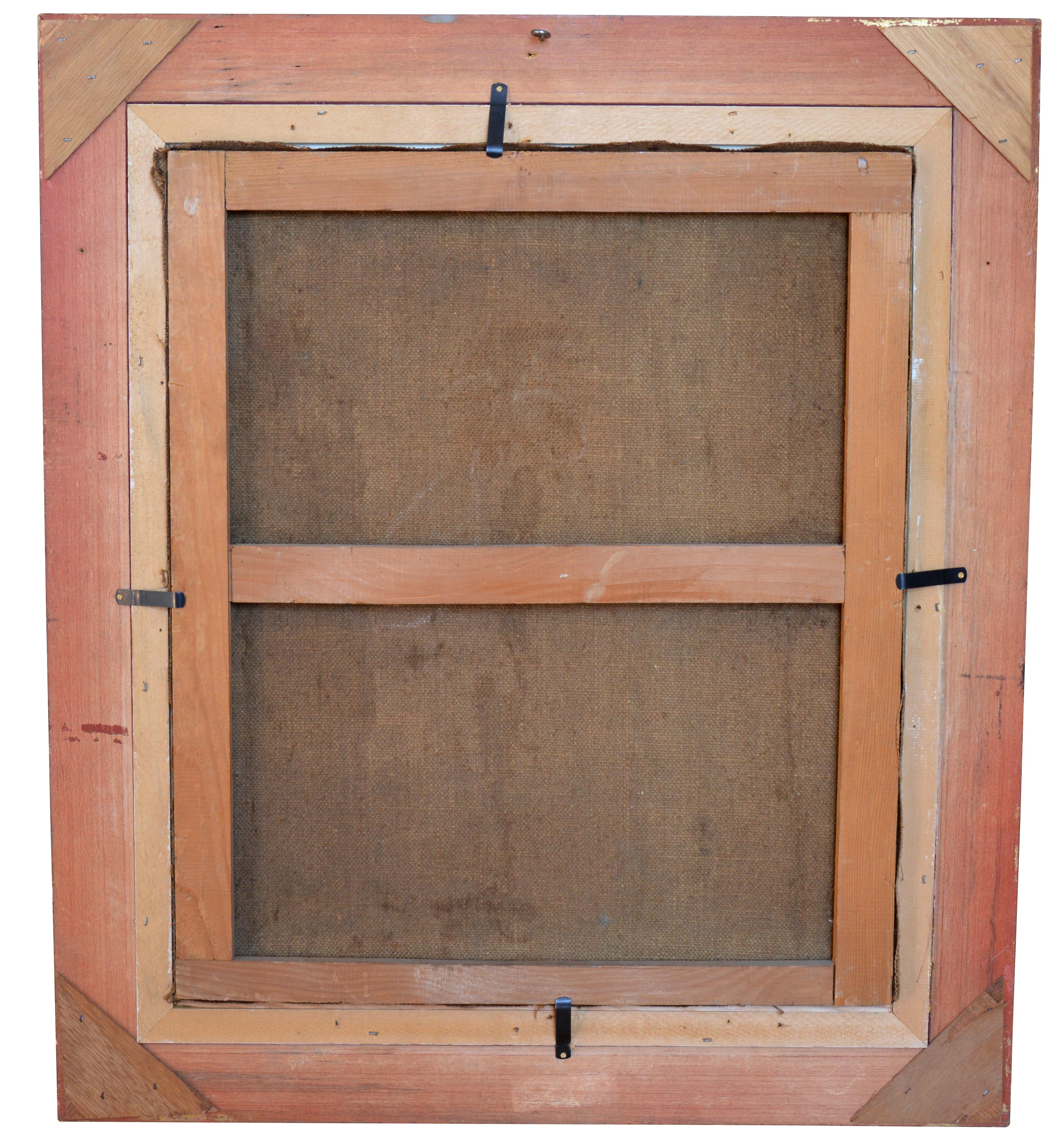 The Village, Oil on Canvas - Realist Painting by Alexandre Ivanoff