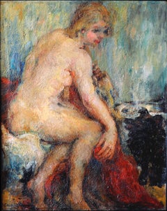Vintage "The Girl with her Dog"