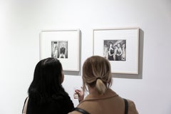 OLYMPIA - framed charcoal drawing