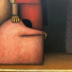 Jesus Leuus Mixed Media on Masonite