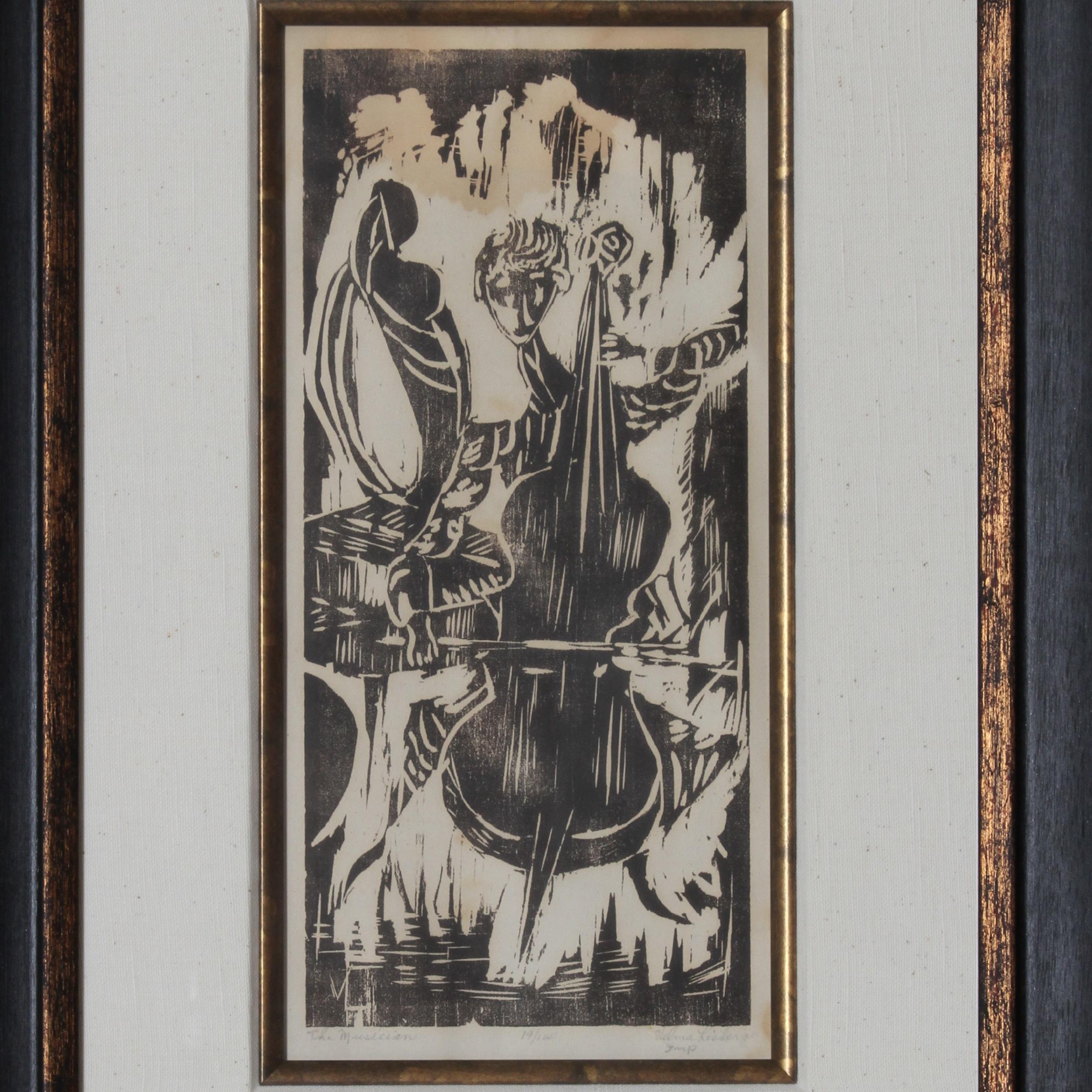 Velma Lisberg Woodblock Print 