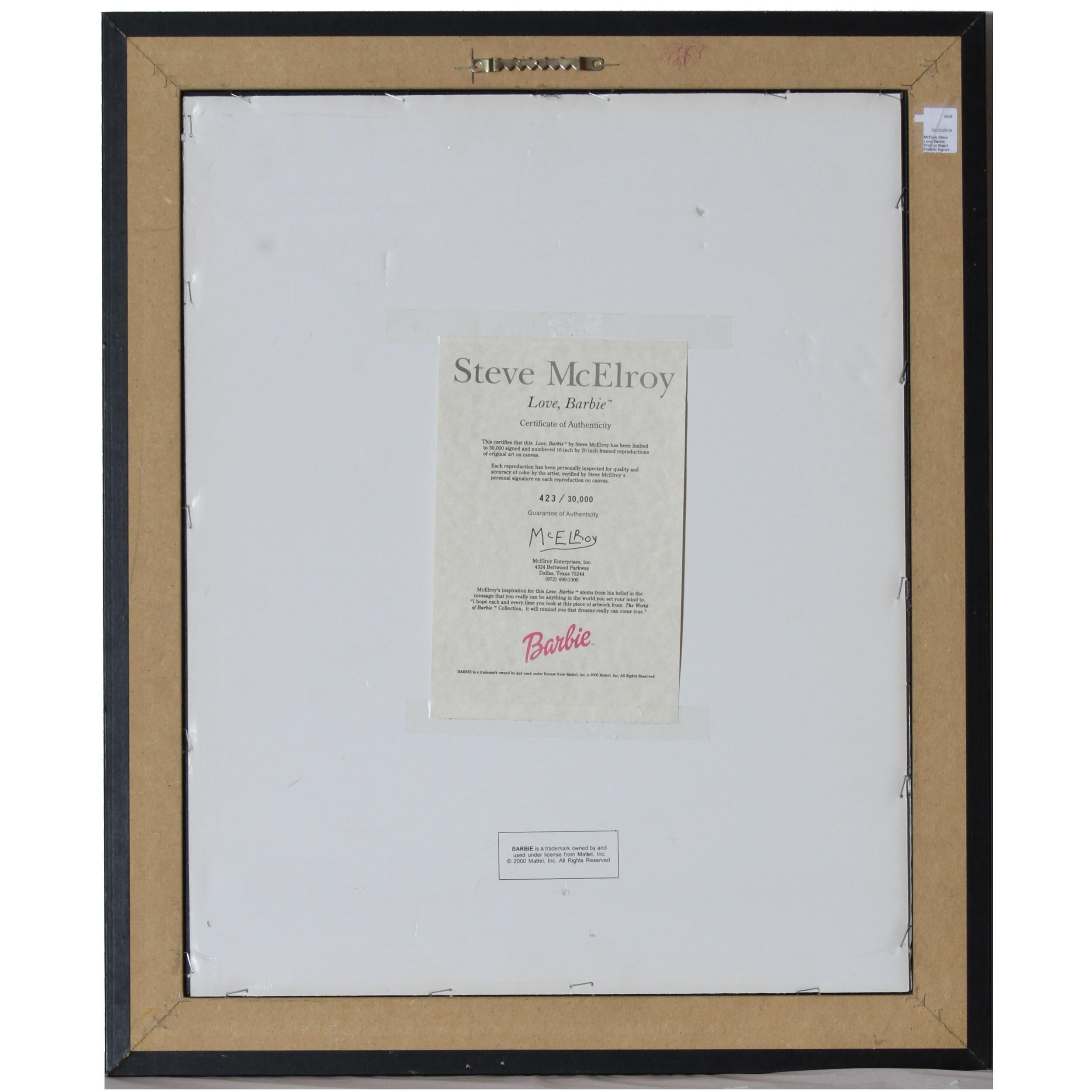 Steve McElroy Signed Limited Edition #423/30000 Print w/ CoA 