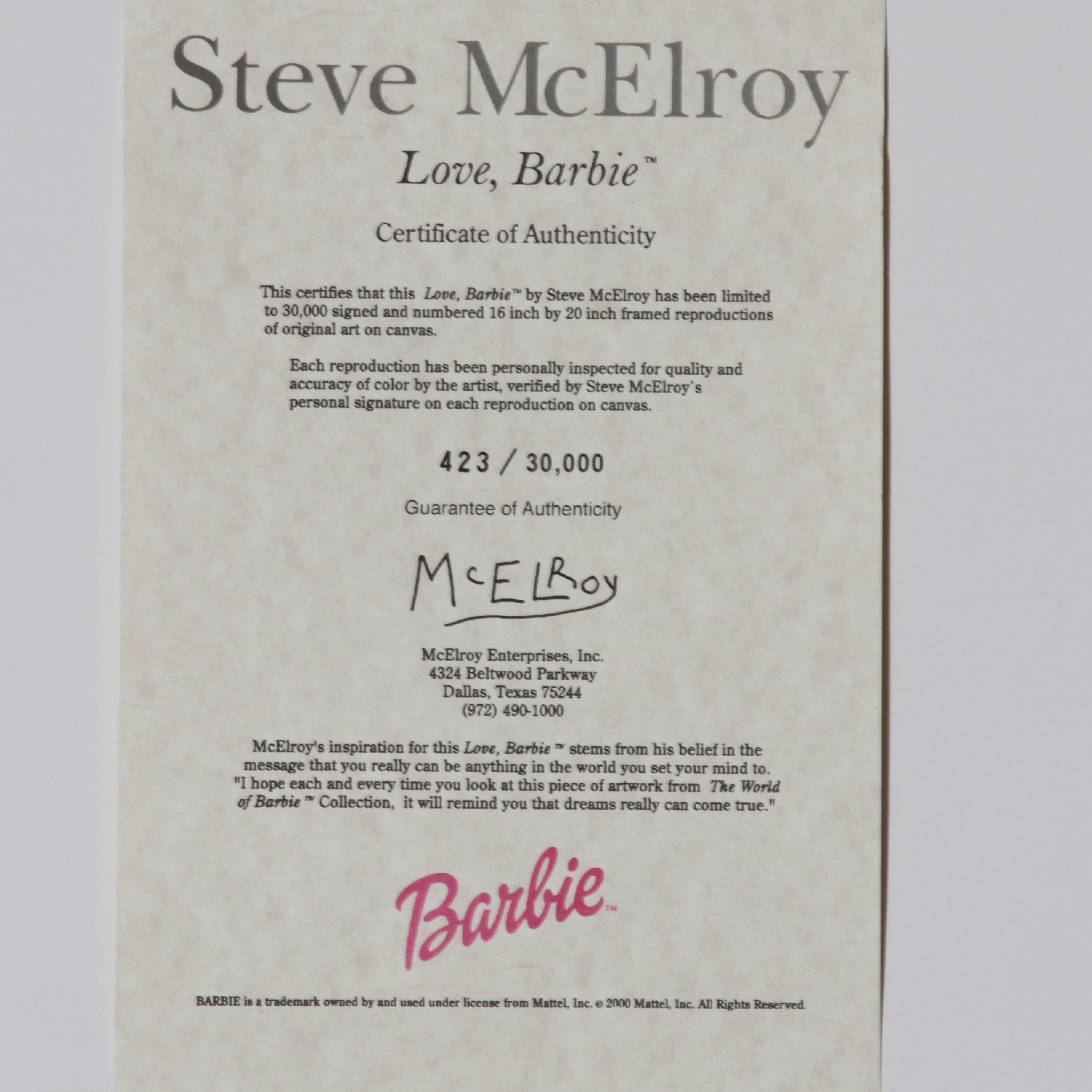 Steve McElroy Signed Limited Edition #423/30000 Print w/ CoA 