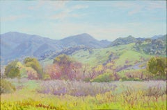Malibu Mountain, Oil on Canvas , American