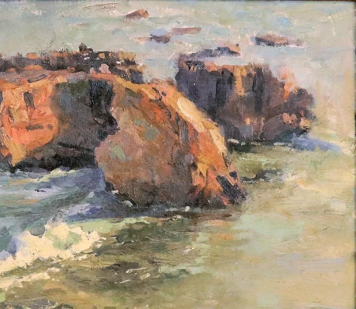 beach sunset painting