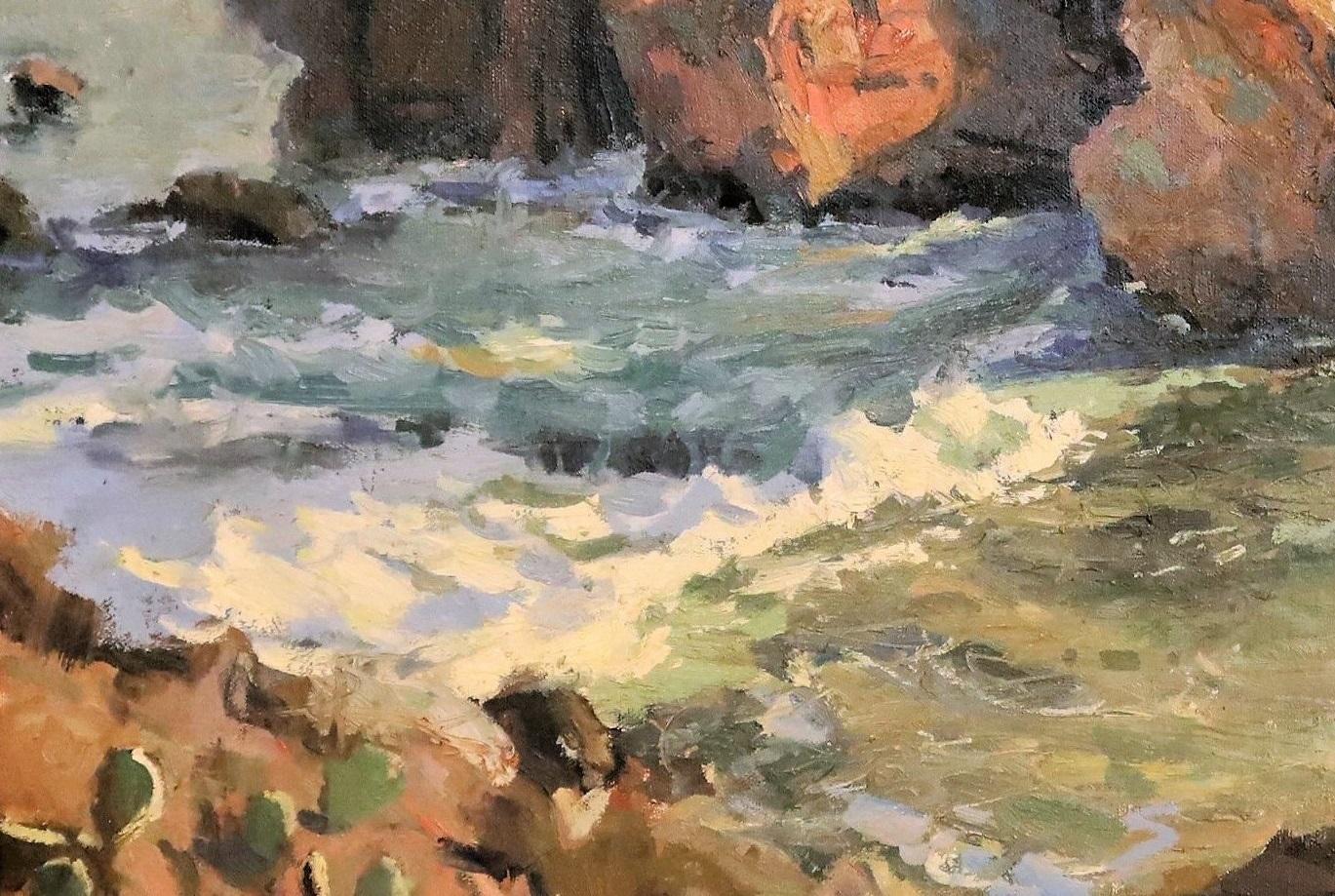 Laguna Beach Sunset. B. Jensen, American painter - Impressionist Painting by Brent Jensen