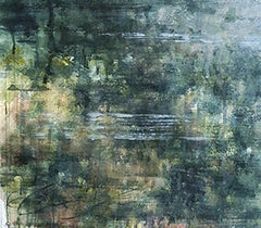 „Misty Path II“ – 21. Jahrhundert, Zeitgenössisch, Landschaft, Aquarell auf Papier