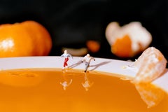 Orange Skating - 21st Century, Contemporary, Miniature Photography