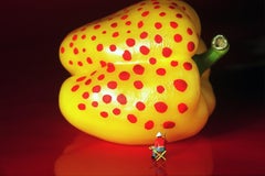 Yellow Paprika Painting - 21st Century, Contemporary, Miniature Photography