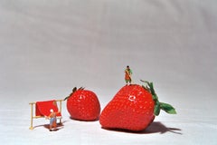 Strawberry - 21st Century, Contemporary, Miniature Photography, Pigment Print