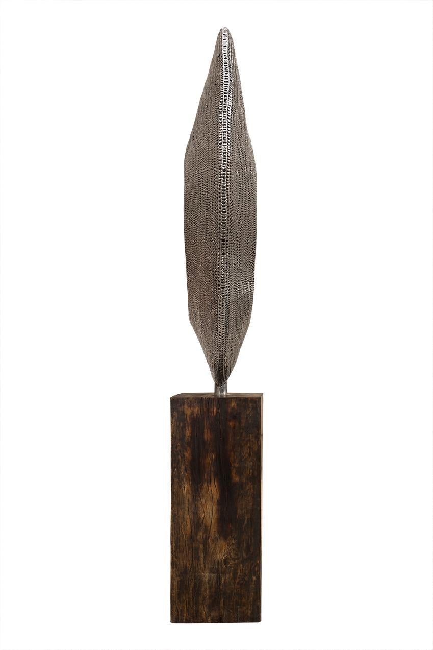 Silently in Space - 21st Cent, Contemporary, Abstract Sculpture, Stainless Steel For Sale 1