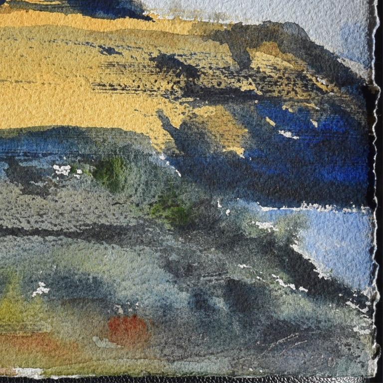 Irish Study III - 21st Century, Contemporary, Landscape, Watercolor on Paper For Sale 1