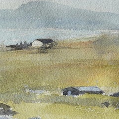 Irish Study I - 21st Century, Contemporary, Landscape, Watercolor on Paper