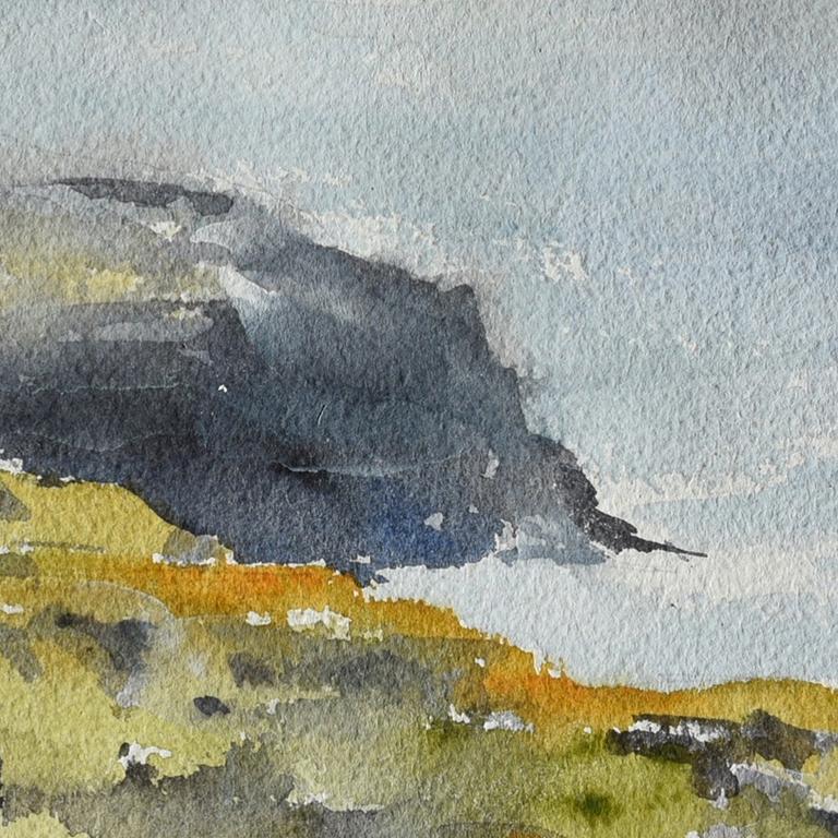 Étude irlandaise I - 21e siècle, contemporaine, paysage, aquarelle sur papier - Contemporain Art par Ekaterina Smirnova