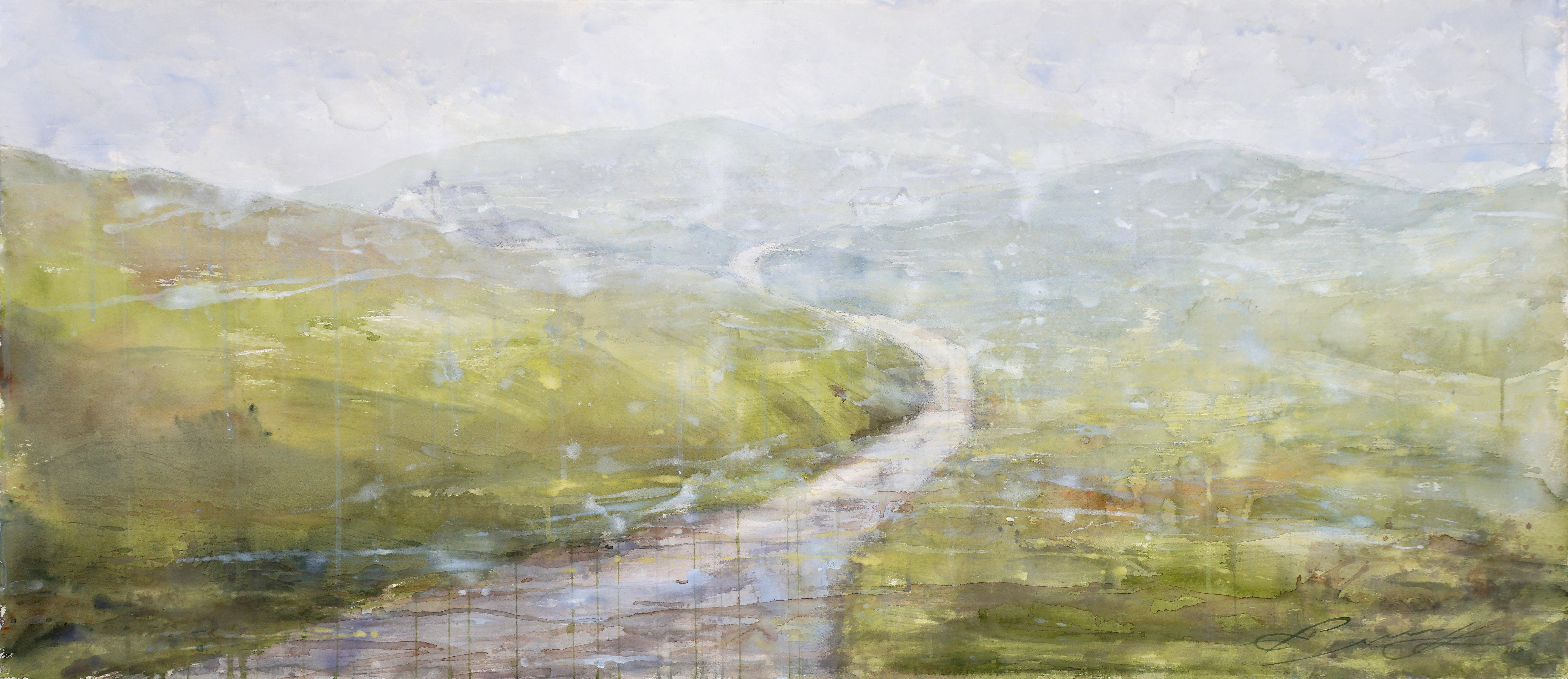 Amigos visitantes - Siglo XXI, Contemporáneo, Paisaje, Acuarela sobre papel