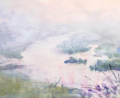 Morning Light - 21st Century, Contemporary, Landscape, Watercolor on Paper
