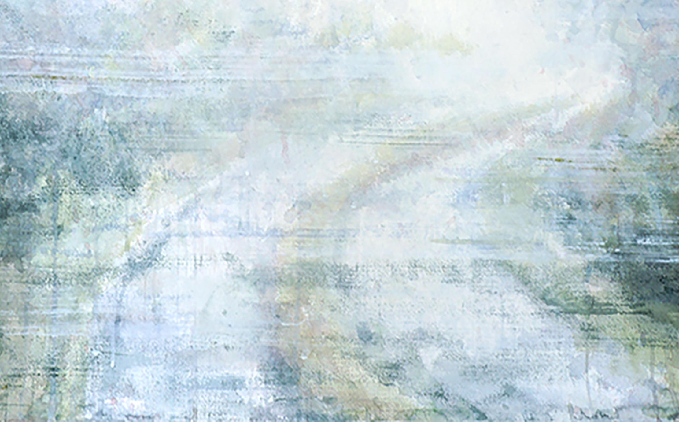 Misty Path II - 21st Century, Contemporary, Landscape, Watercolor on Paper - Gray Landscape Art by Ekaterina Smirnova