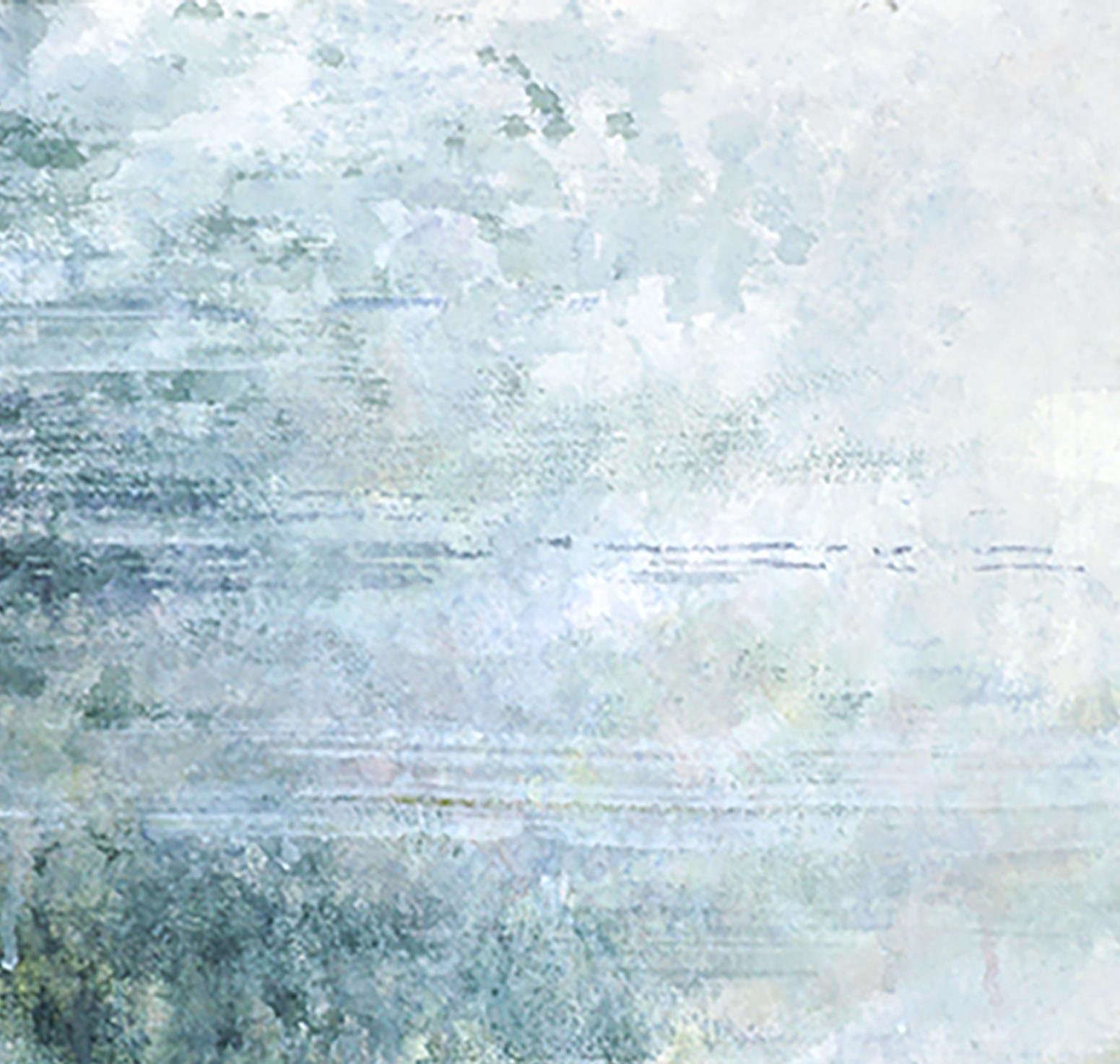 Sentiero nebbioso II - 21° secolo, Contemporaneo, Paesaggio, Acquerello su carta in vendita 2