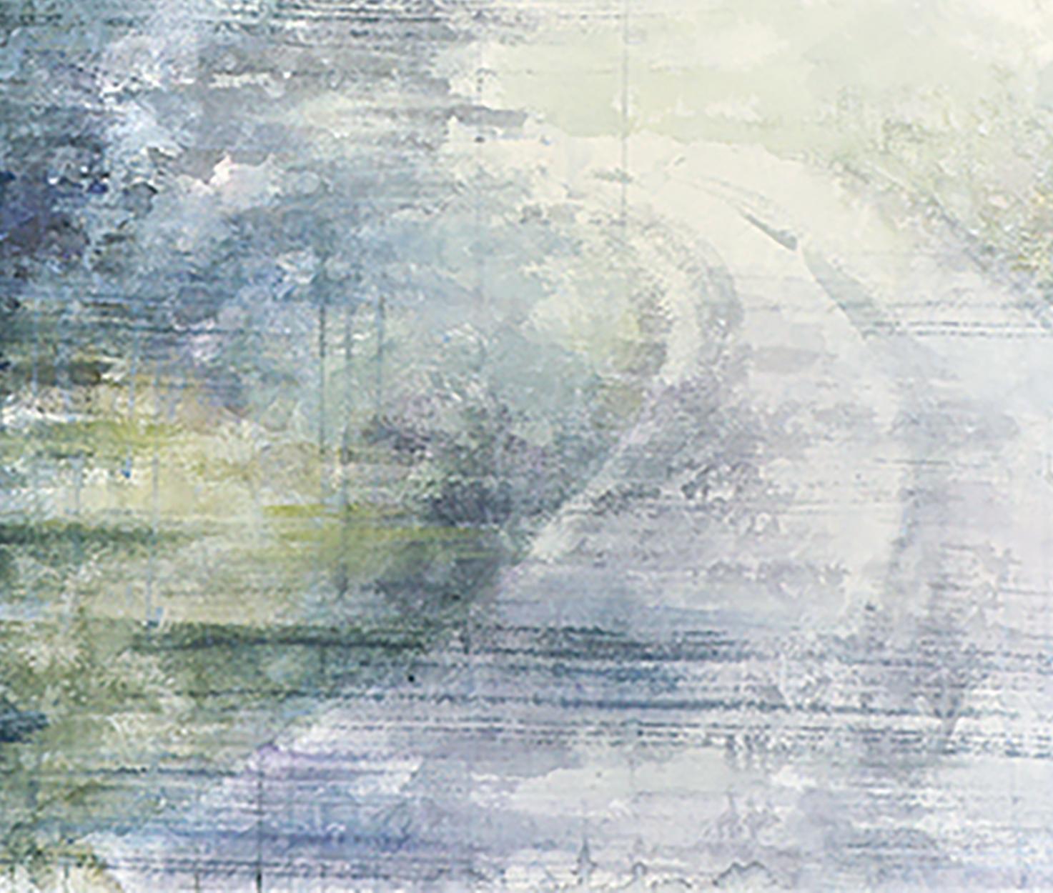 Misty Path I - 21. Jahrhundert, Zeitgenössisch, Landschaft, Aquarell auf Papier im Angebot 1