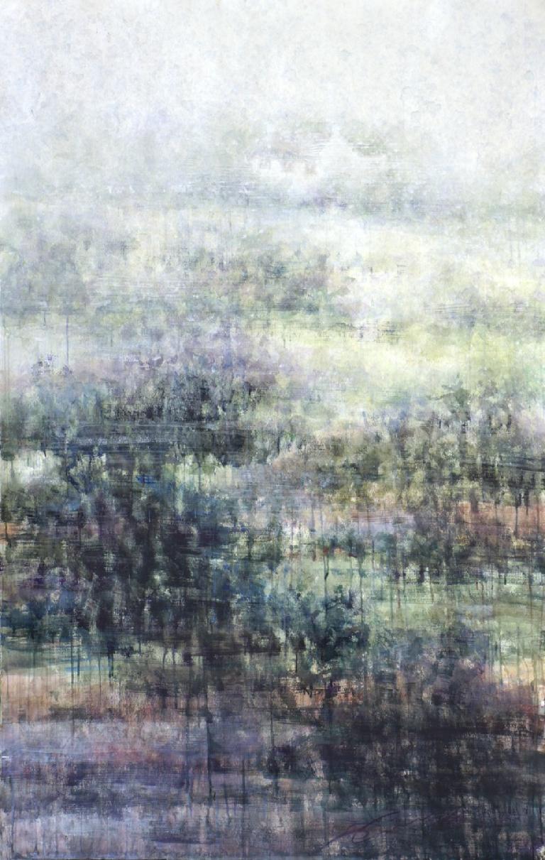 Donagh's Dream 3 - 21st Century, Contemporary, Landscape, Watercolor on Paper