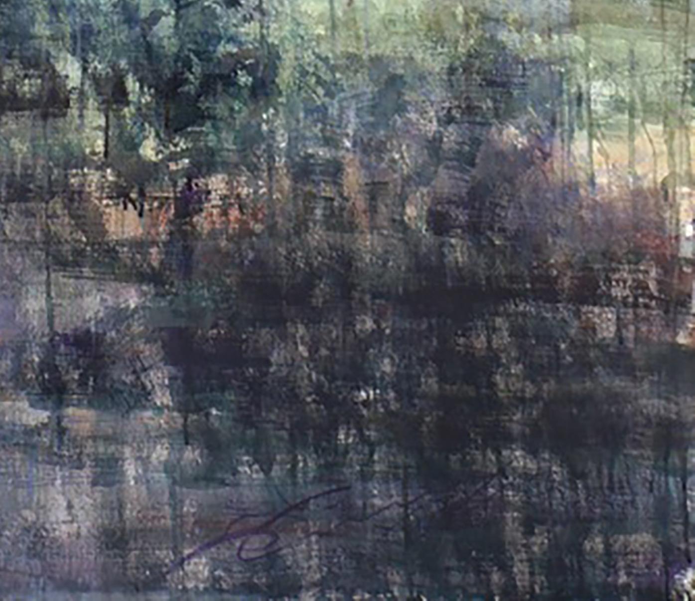 Donagh's Dream 3 - 21st Century, Contemporary, Landscape, Watercolor on Paper - Art by Ekaterina Smirnova