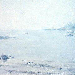 Wonson Cove - 21st Century, Contemporary, Landscape, Watercolor on Paper