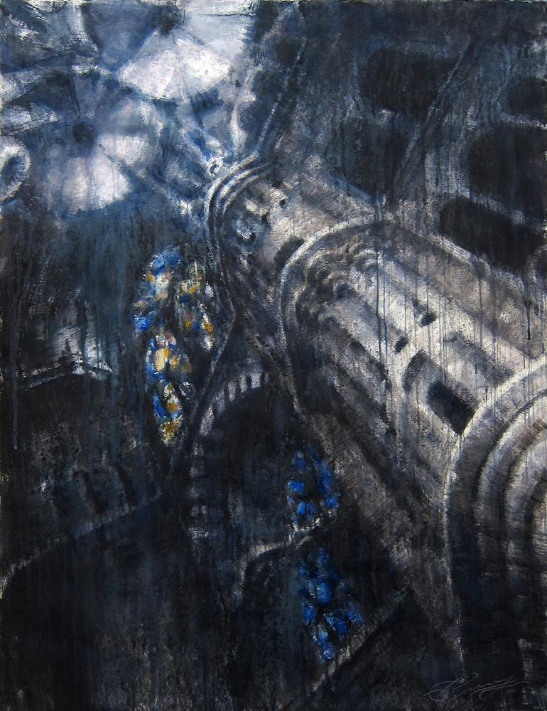 Landscape Art Ekaterina Smirnova - Sagrada Familia - 21e siècle, contemporain, architecture, aquarelle sur papier