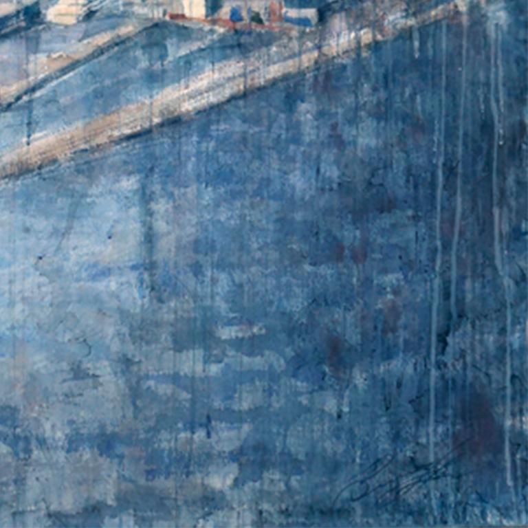 Los Puertos de Barcelona - Siglo XXI, Contemporáneo, Paisaje, Acuarela, Papel en venta 2