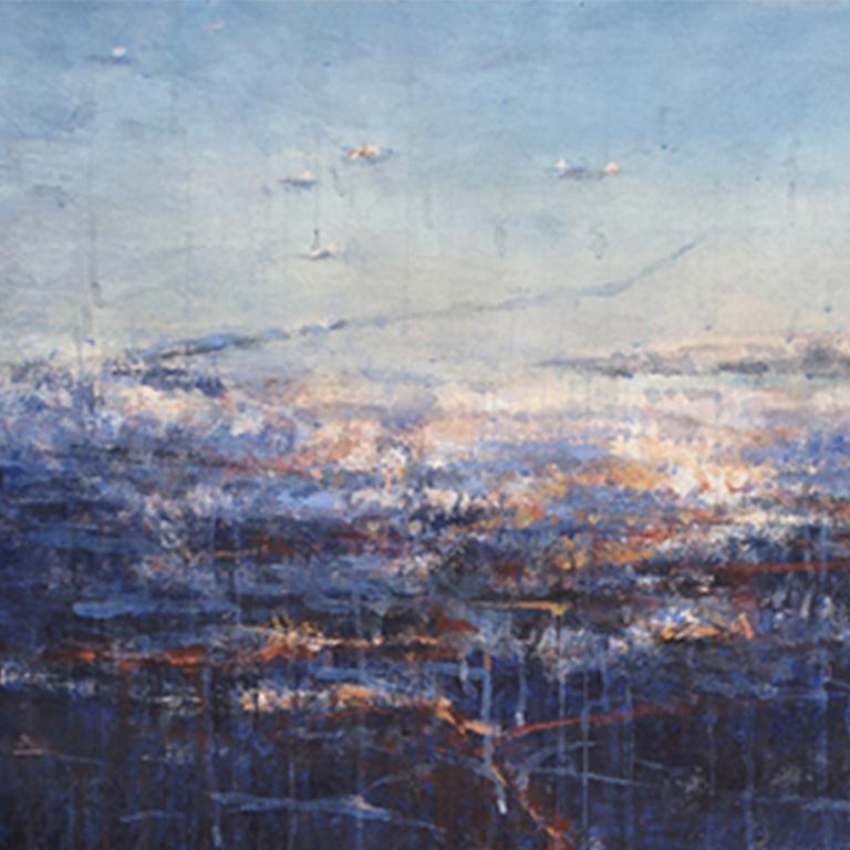 Watercolor on paper
Atmosphere -masses of evaporating water in the air- describes Ekaterina Smirnova's paintings best. Working in watercolour, Smirnova has a unique approach to this traditional medium. Multi-glazing and repeatedly splashing the