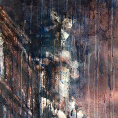 Diagonal II - 21. Jahrhundert, Zeitgenössisch, Architektur, Aquarell auf Papier