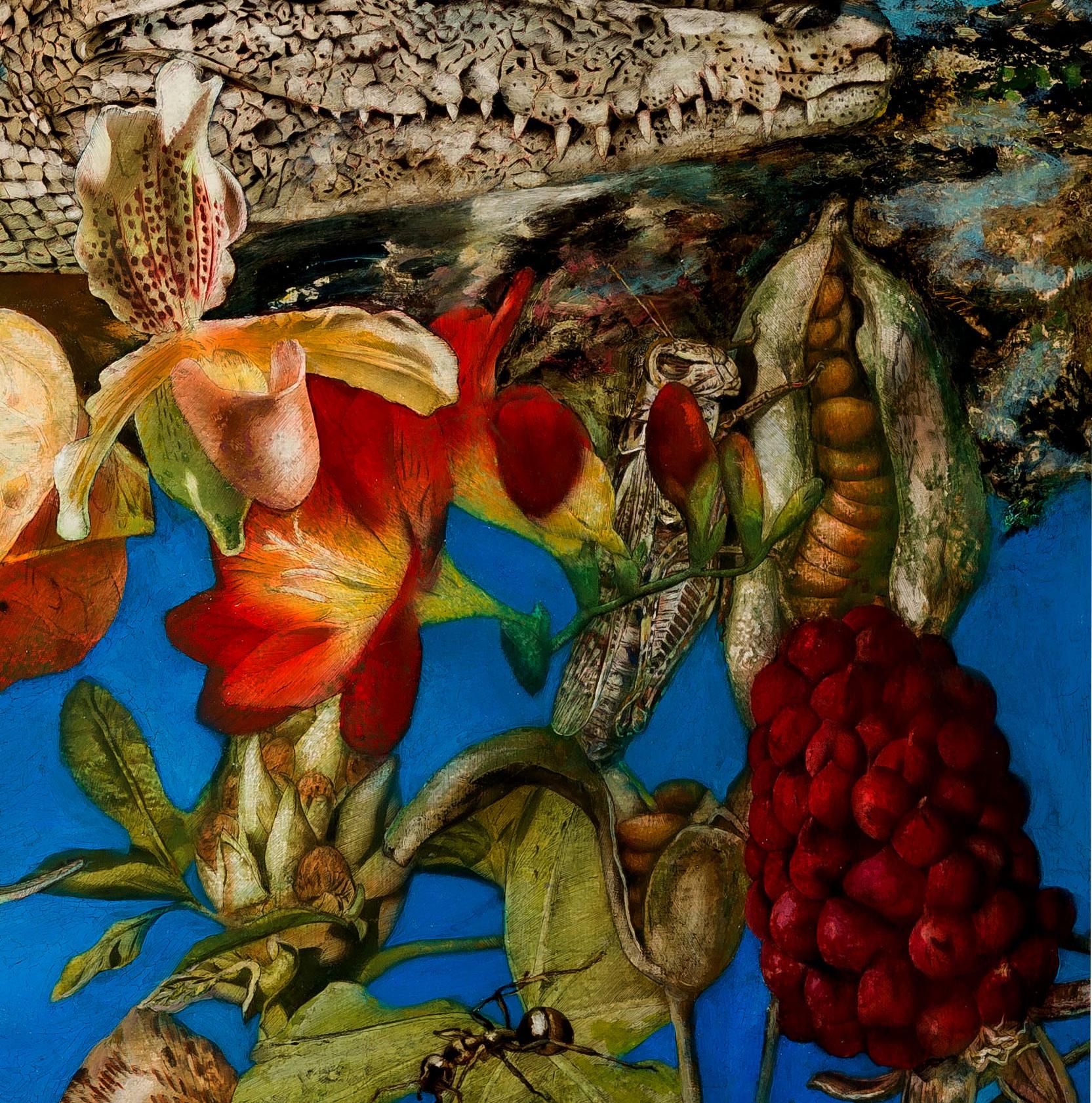 Albergue Garten – 21. Jahrhundert, Zeitgenössisches, figürliches Gemälde, Öl auf Leinwand im Angebot 2