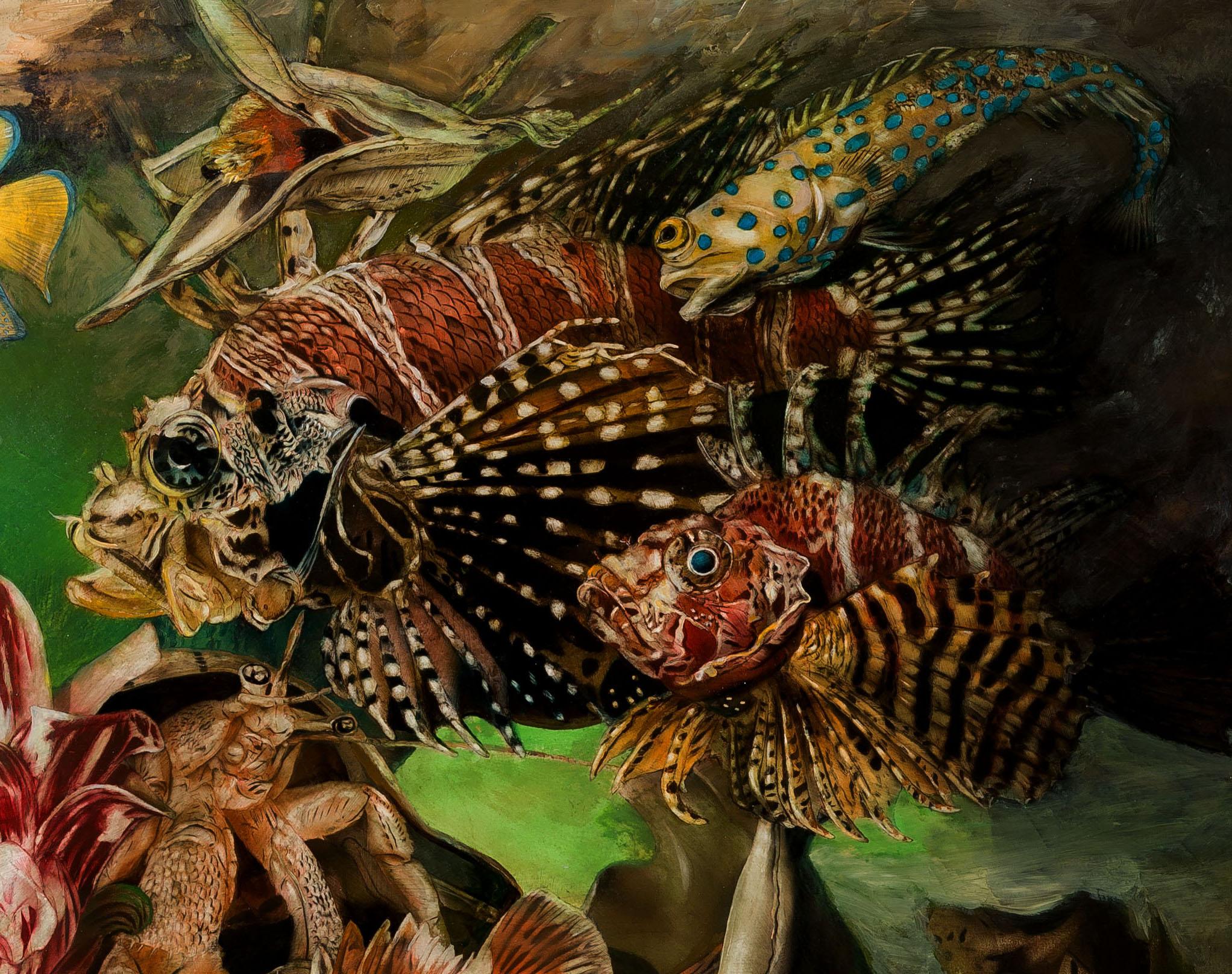 El primer amor es como un acuario - Siglo XXI, Contemporáneo, Pintura al óleo figurativa - Painting de Corvengi