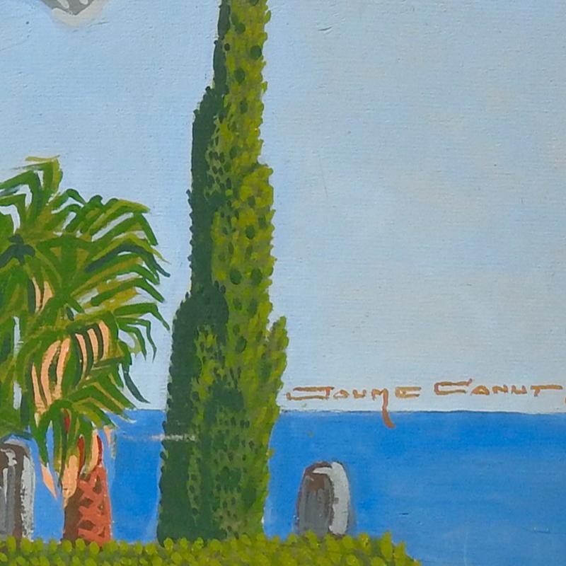 Serie Madera - 21st Century, Contemporary Painting, Acrylic on Wood, Sea View 1
