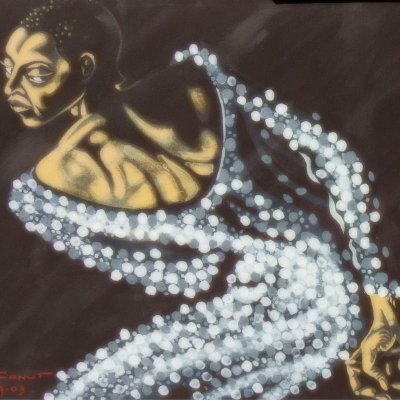 La Gran Dama Negra - 21st Century, Contemporary Painting, Portrait Musicians 2