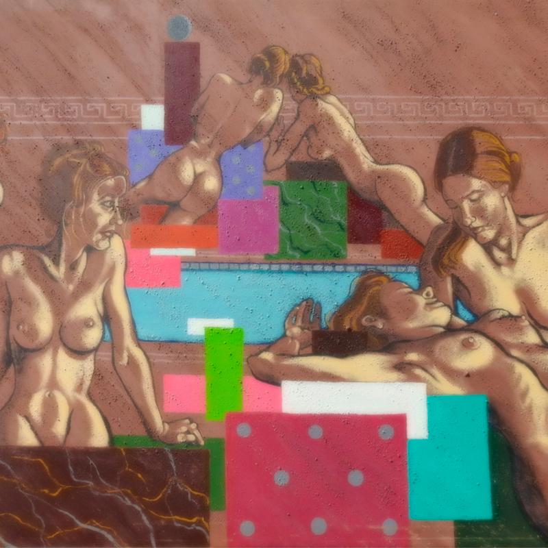 El Baño - 21st Century, Contemporary, Acrylic on Canvas, Nude Painting 3