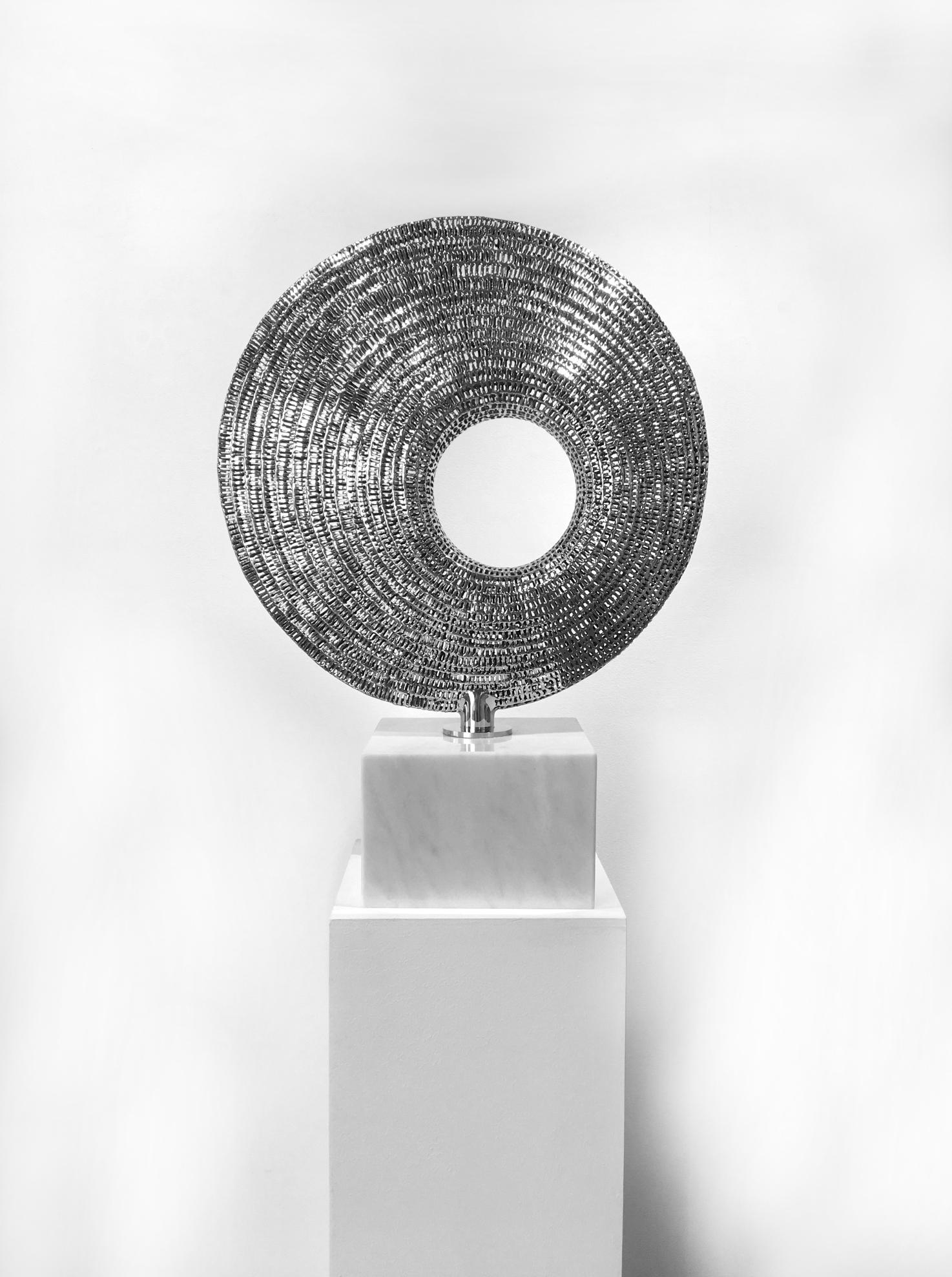 Liechennay Abstract Sculpture – Aurora - 21. Jahrhundert, Contemporary, Abstrakte Skulptur, Edelstahl