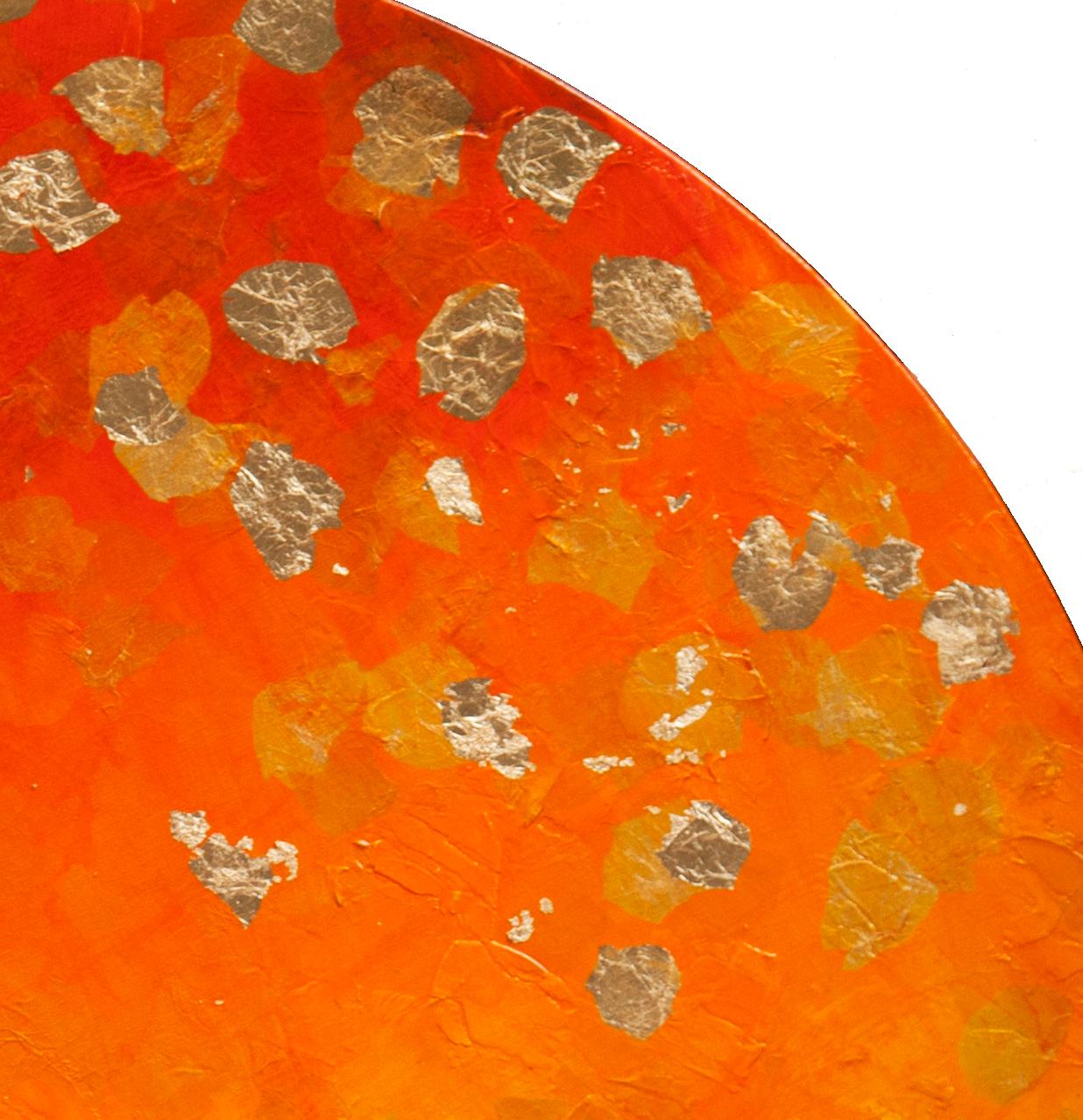 Spring Leaves - 21st Century, Contemporary, Abstract Painting, Gold Leaf 5