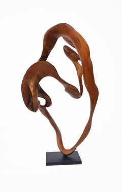 Symphony - 21st Century, Contemporary, Abstract Sculpture, Mahogany Wood, Roots