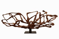 Radiance - 21st Century, Contemporary, Abstract Sculpture, Lychee Wood, Roots