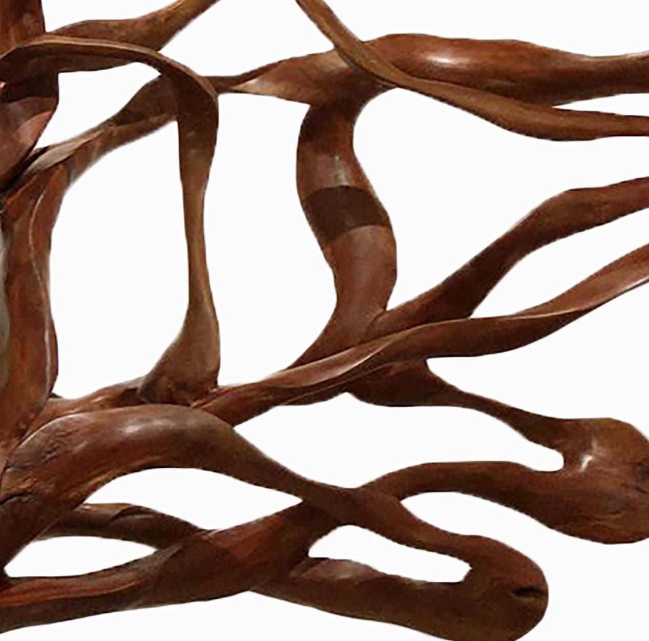 Radiance - 21st Century, Contemporary, Abstract Sculpture, Lychee Wood, Roots 2